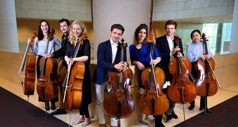 Gautier Capuçon (centre) with Capucelli. Photo: Christophe Licoppe
