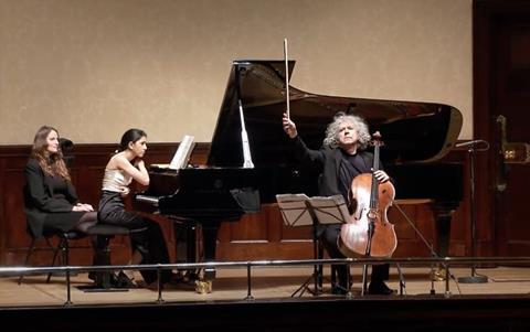  Steven Isserlis and Mishka Rushdie Momen. Photo courtesy Wigmore Hall