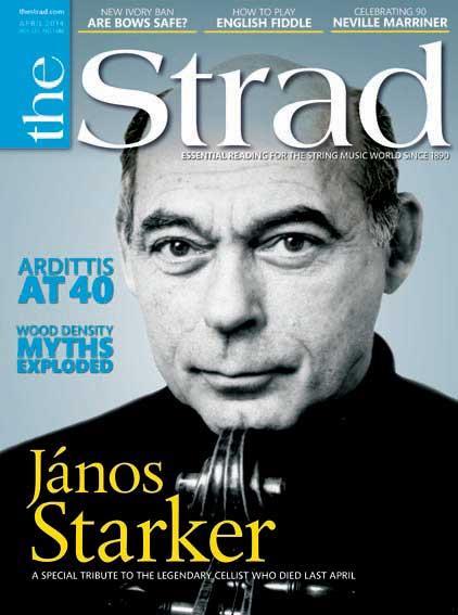 Tributes to János Starker, 40 years of the Arditti Quartet and a beautifully decorated bow are among this month's features