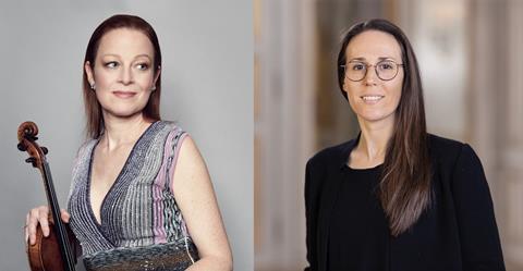 Violinist Carolin Widmann and composer Clara Ianotta