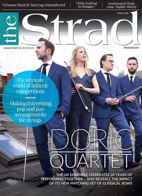 Doric Quartet: celebrating 20 years together – plus the impact of a new matching set of classical bows