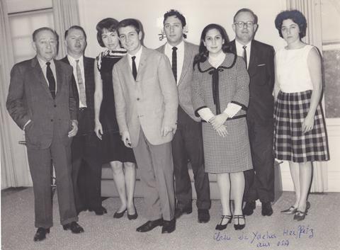 Heifetz Class 4th from left 1966