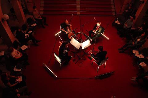 Desguin Quartet concert at Kolarac Concert Hall, Belgrade