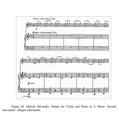 Ex. 5 — Silvansky, second movement, Allegro scherzando, opening of the refrain