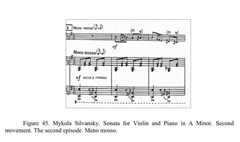 Ex. 6 — Silvansky, second movement, second episode, Meno mosso (from bar 178)