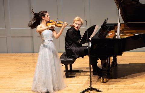 María Dueñas and Alexander Malofeev. Photo: Jess Shurte