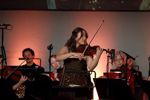 Stella Chen performs with London Mozart Players at Gramophone Awards 2023 (c) Colin Miller