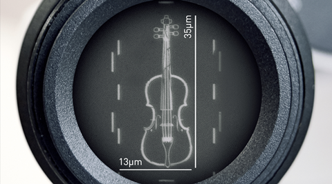 The 'world's smallest violin'. Image: Loughborough University
