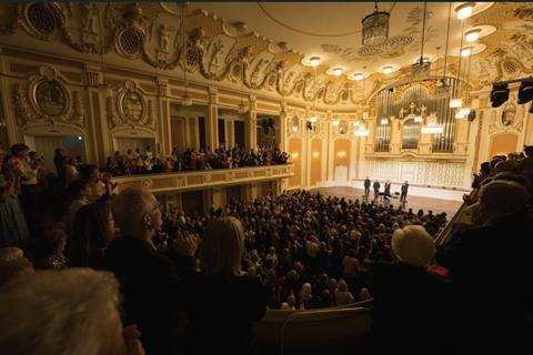 The Hagen Quartet performs at the Great Hall of the Salzburg Mozarteum. Photo: Wolfgang Lienbacher