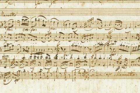 Mozart manuscript