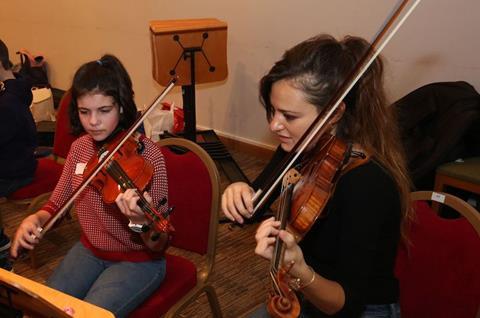 Nicola Benedetti teaching