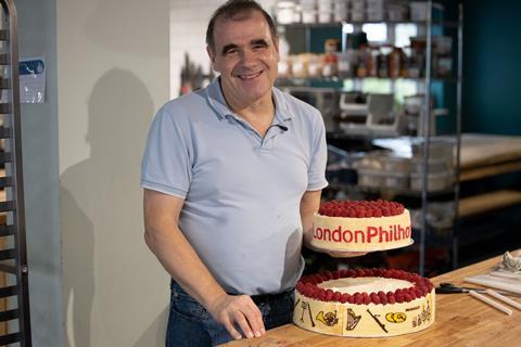 Great British Bake Off 2021 Semi-Finalist Jürgen bakes London Philharmonic Orchestra a 90th birthday cake