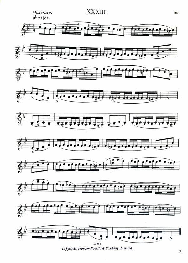 Trills and embellishments exercises from Wilhelmj and Brown’s A Modern