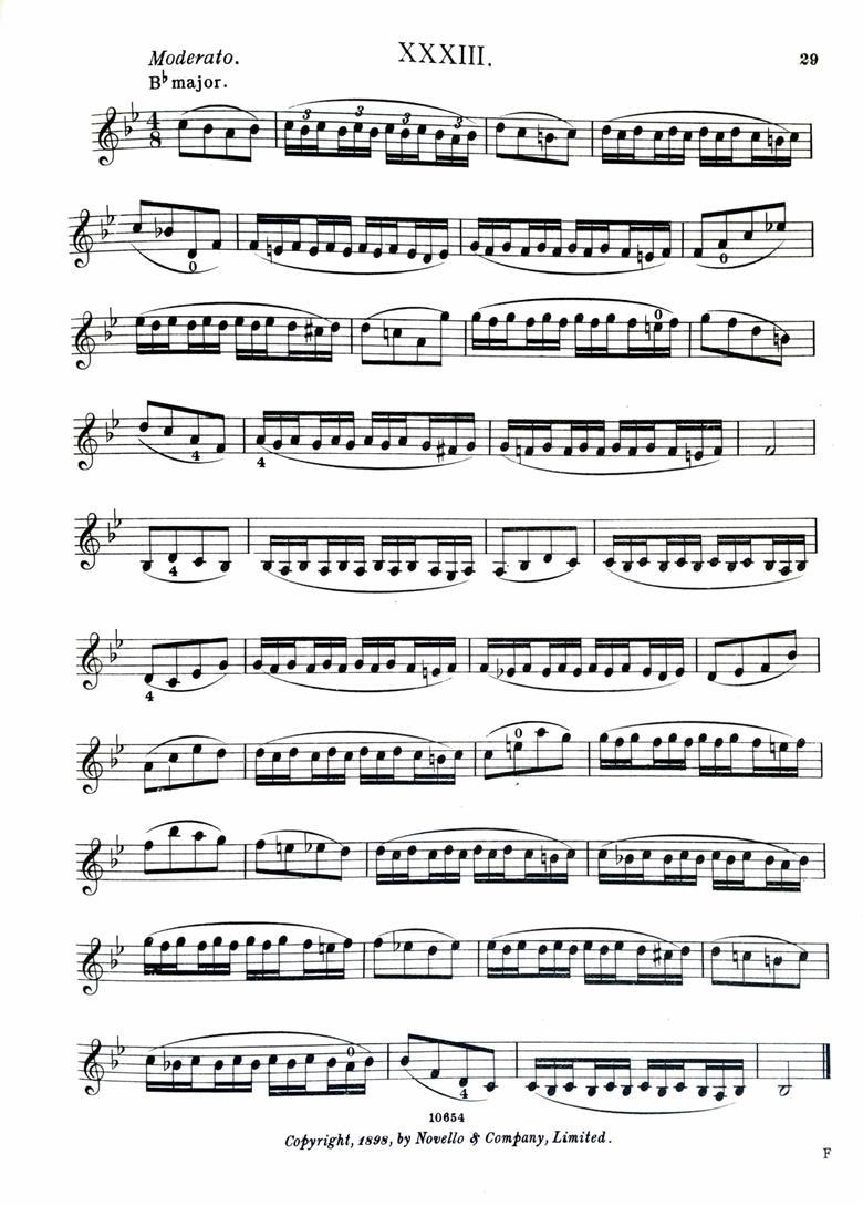 Trills and embellishments exercises from Wilhelmj and Brown’s A Modern